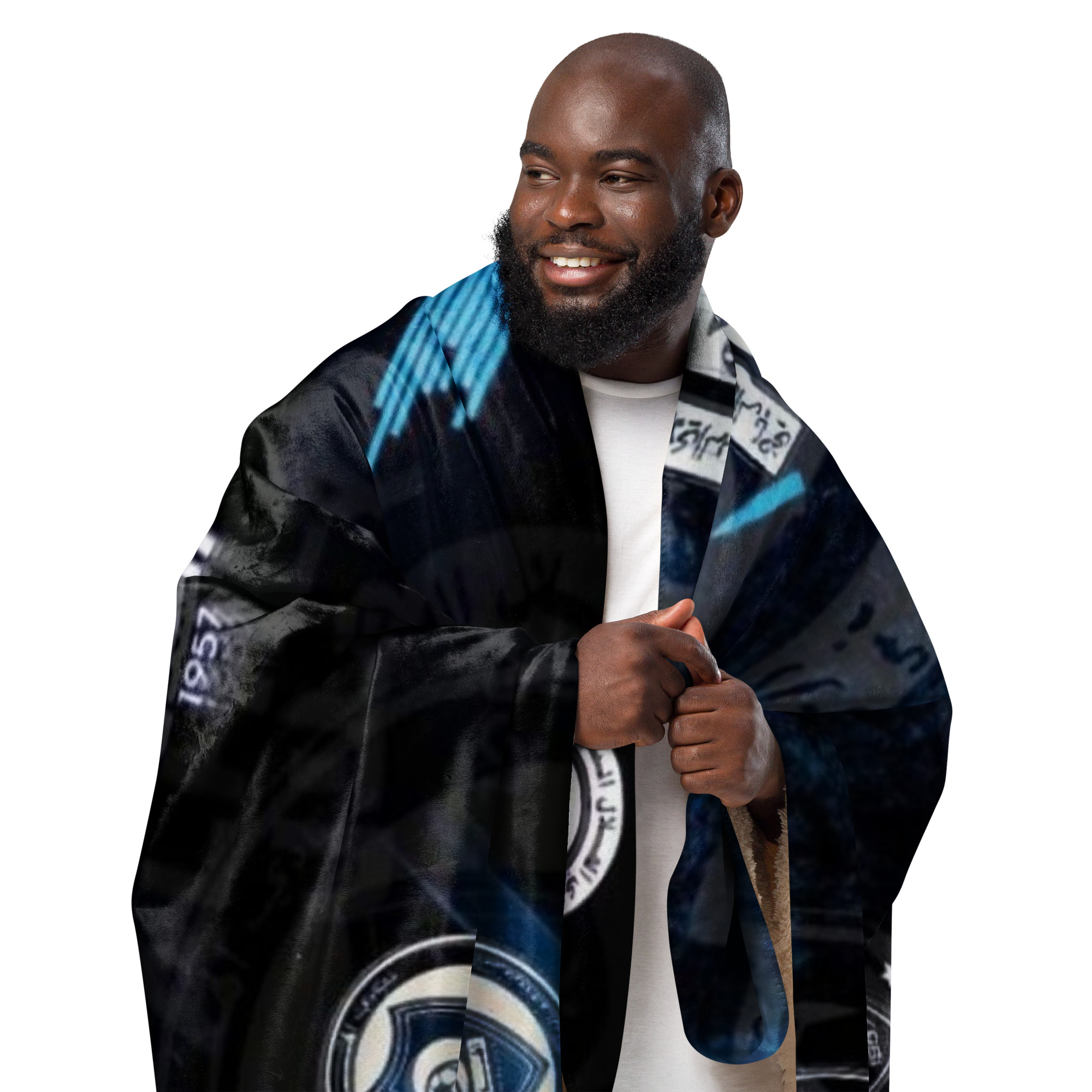 Al Hilal Saudi Club Blue Power Sherpa Blanket – Cozy Gift for Al Hilal Fans