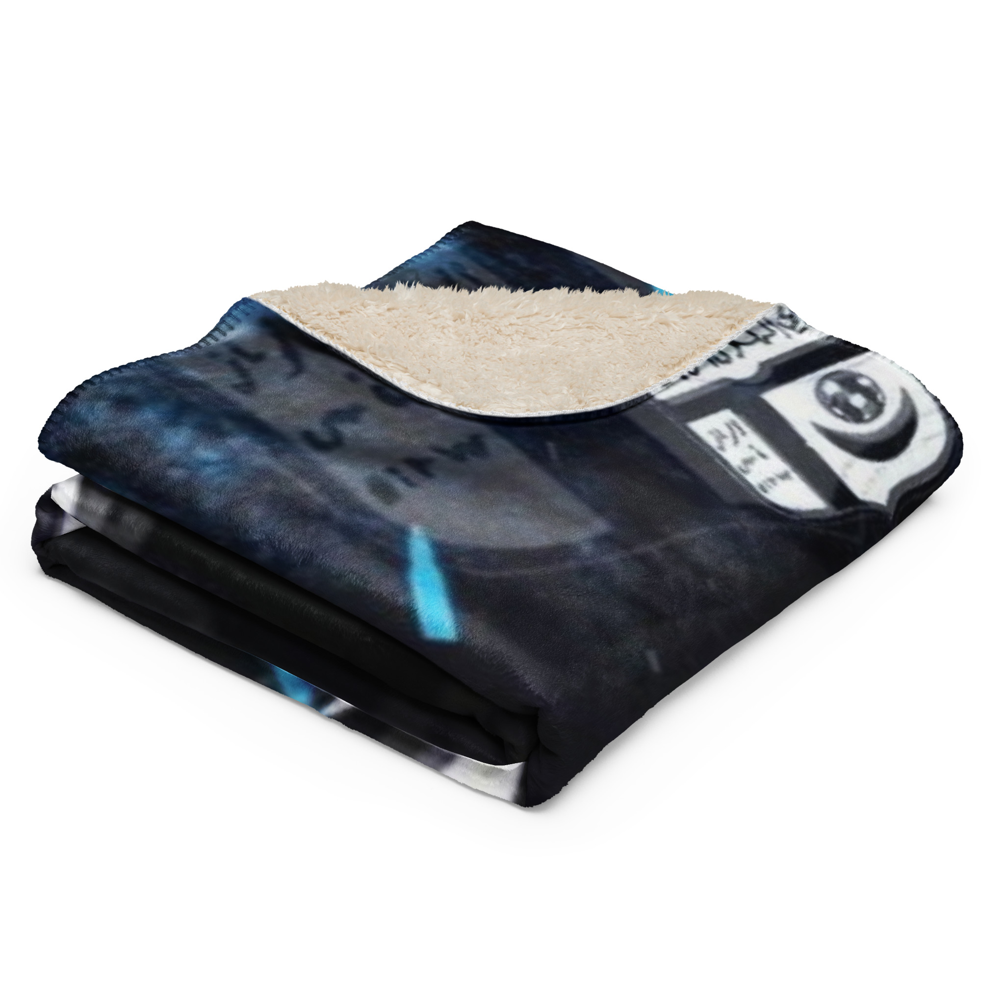 Al Hilal Saudi Club Blue Power Sherpa Blanket – Cozy Gift for Al Hilal Fans - Image 10