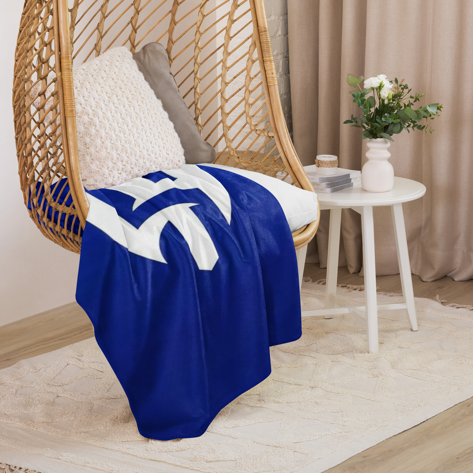 Al Hilal Sherpa Blanket – Blue Power Gift for Fans