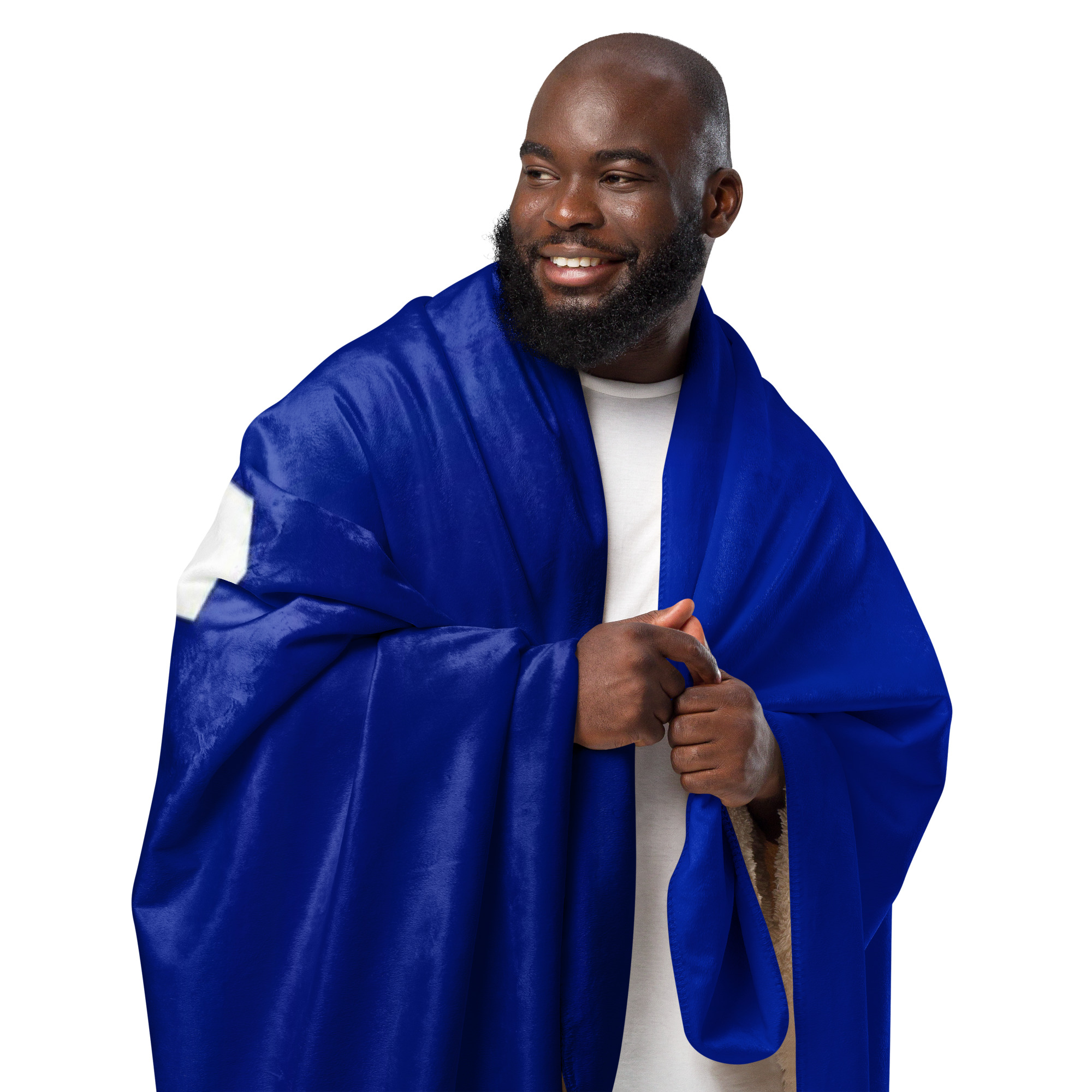 Al Hilal Sherpa Blanket – Blue Power Gift for Fans - Image 3