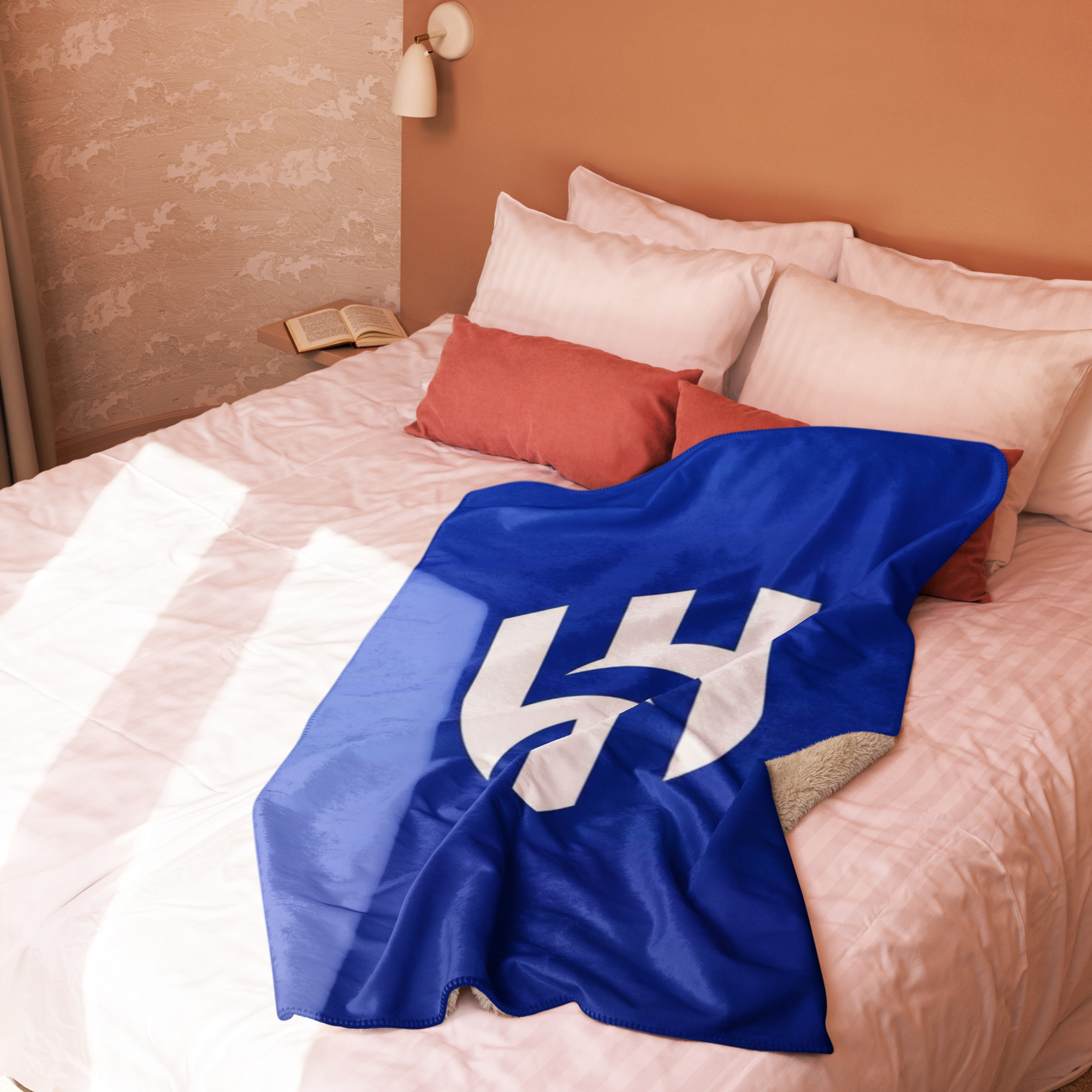 Al Hilal Sherpa Blanket – Blue Power Gift for Fans - Image 8