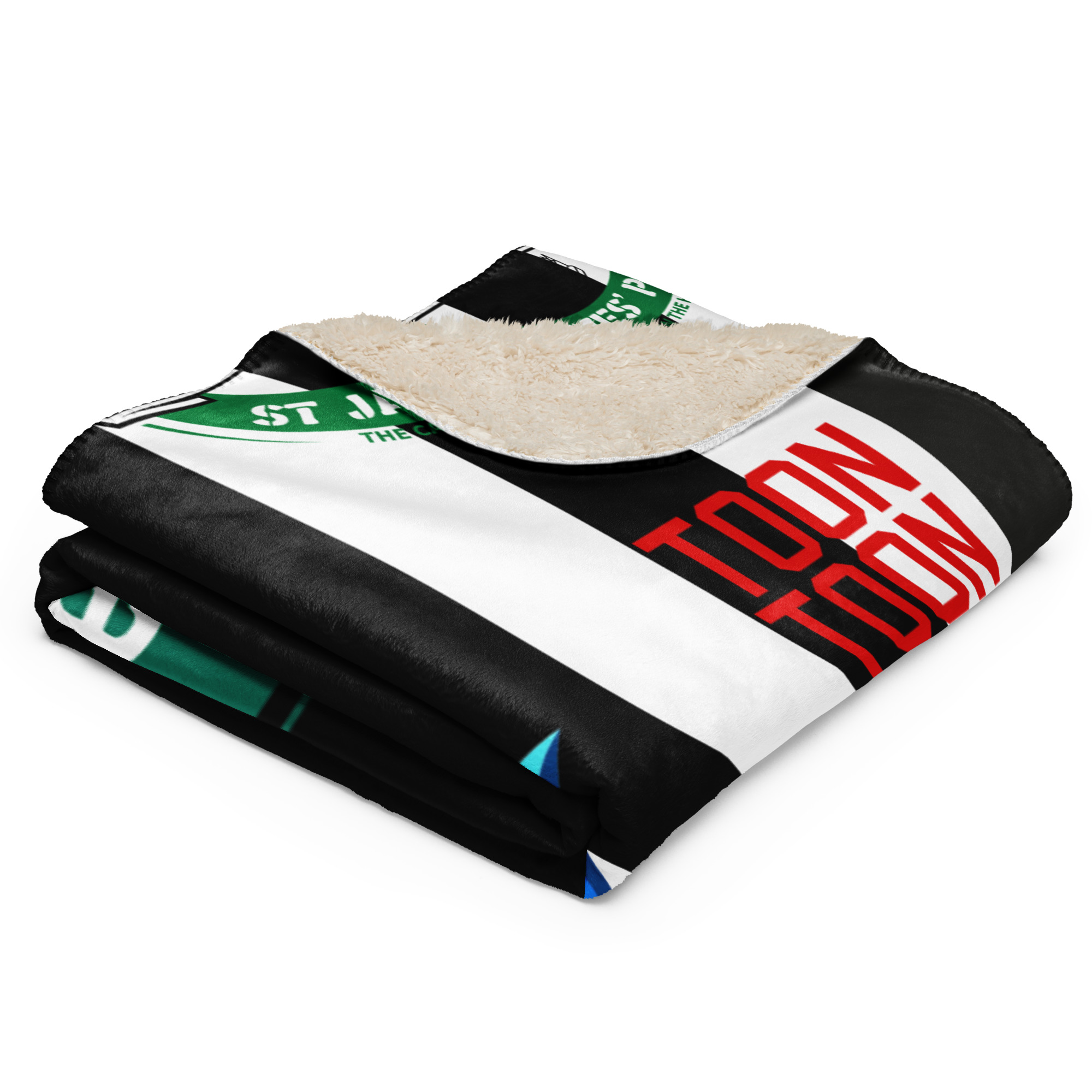 Newcastle Howay The Lads Sherpa Blanket – Toon Army Football Fan Gift - Image 4