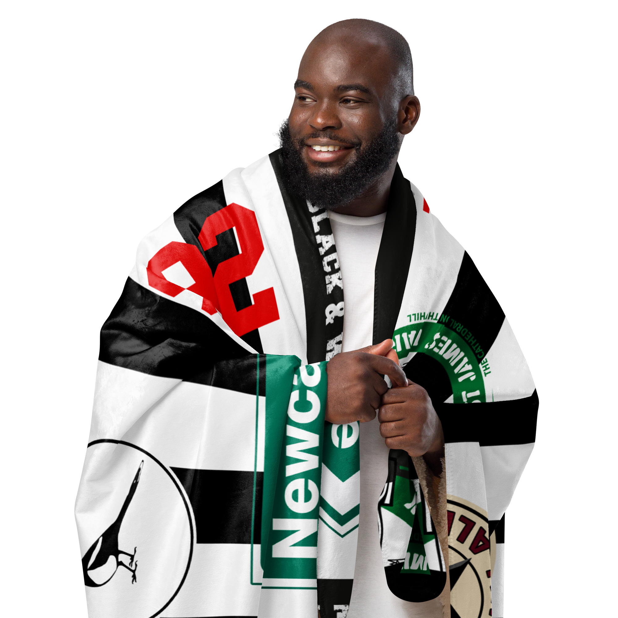 Newcastle Howay The Lads Sherpa Blanket – Toon Army Football Fan Gift - Image 6