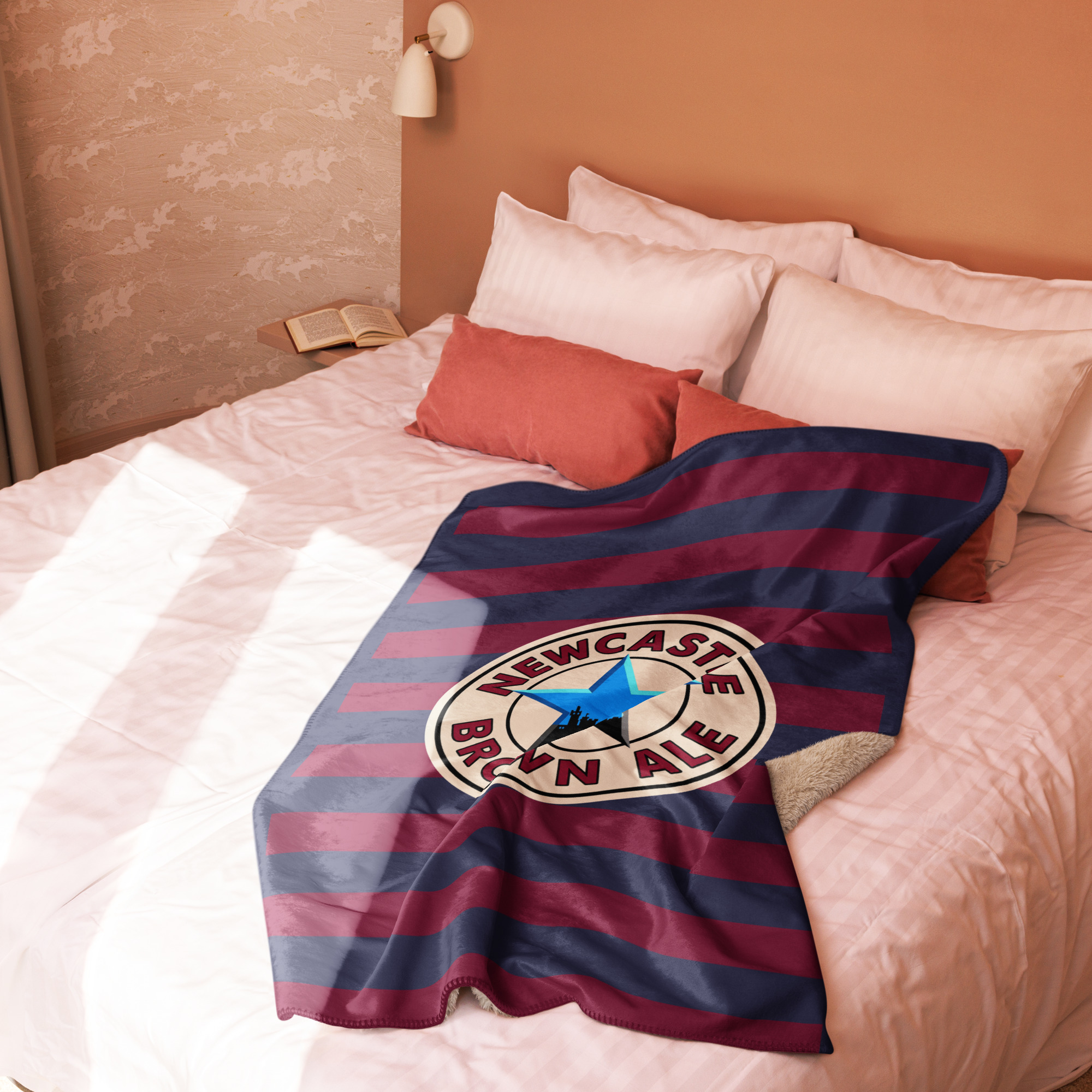Newcastle Brown Ale Howay The Lads Sherpa Blanket - Image 2