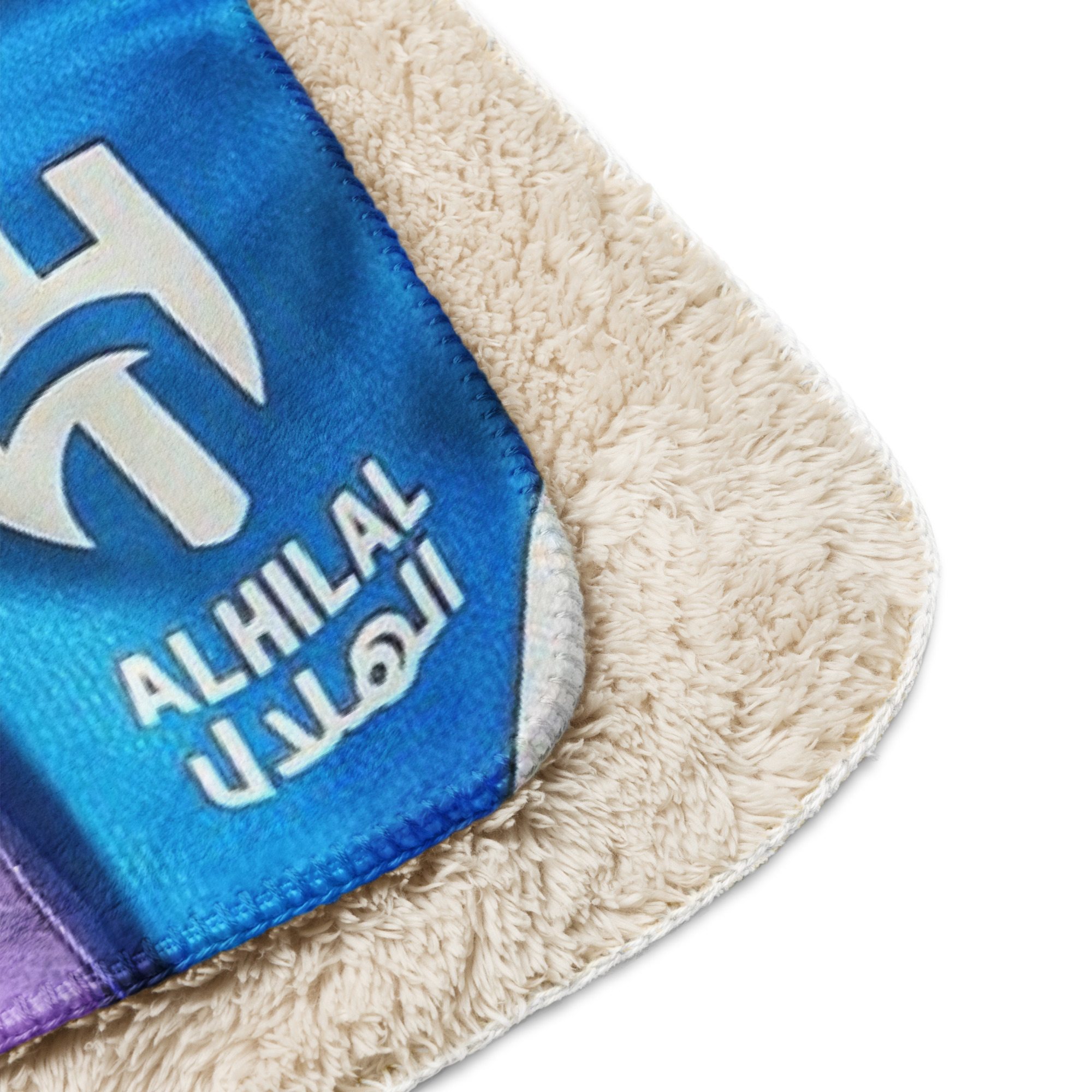Al Hilal Saudi Club Blue Power All-In-One Sherpa Blanket – Al Hilal Football Fan Gift - Image 11