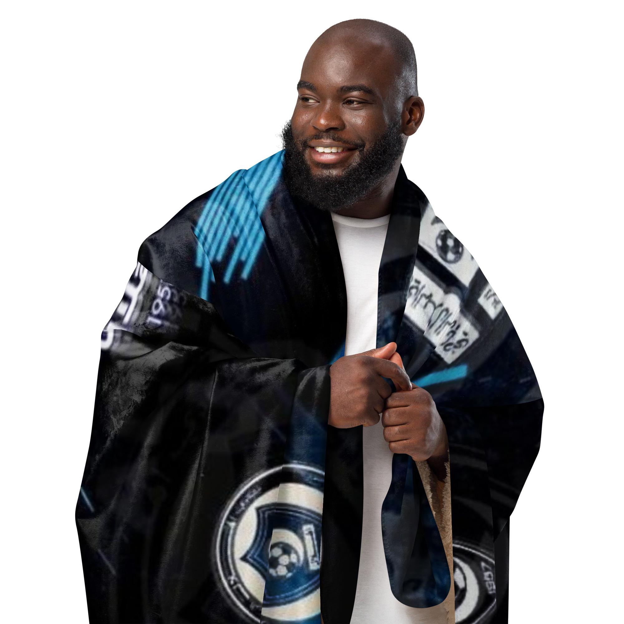 Al Hilal Saudi Club Blue Power Sherpa Blanket – Cozy Gift for Al Hilal Fans - Image 14