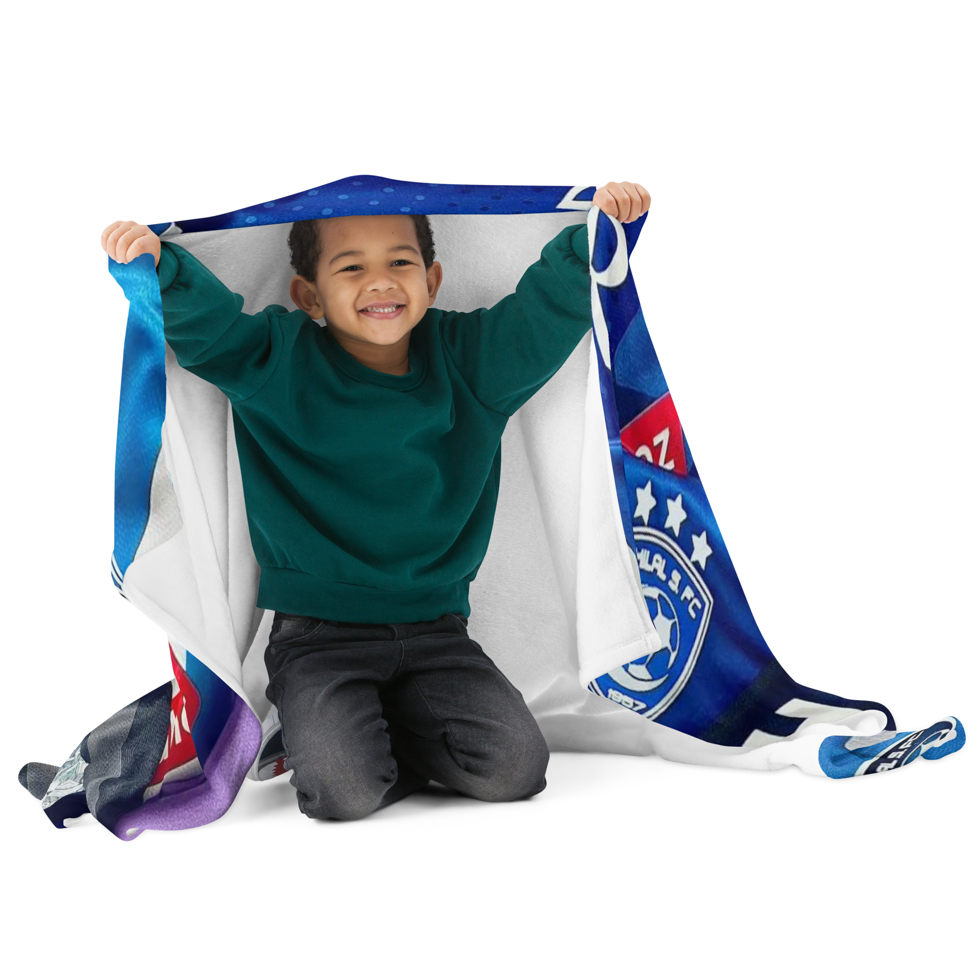 Al Hilal Saudi Club Blue Power All-In-One Throw Blanket – Football Fan Gift - Image 4