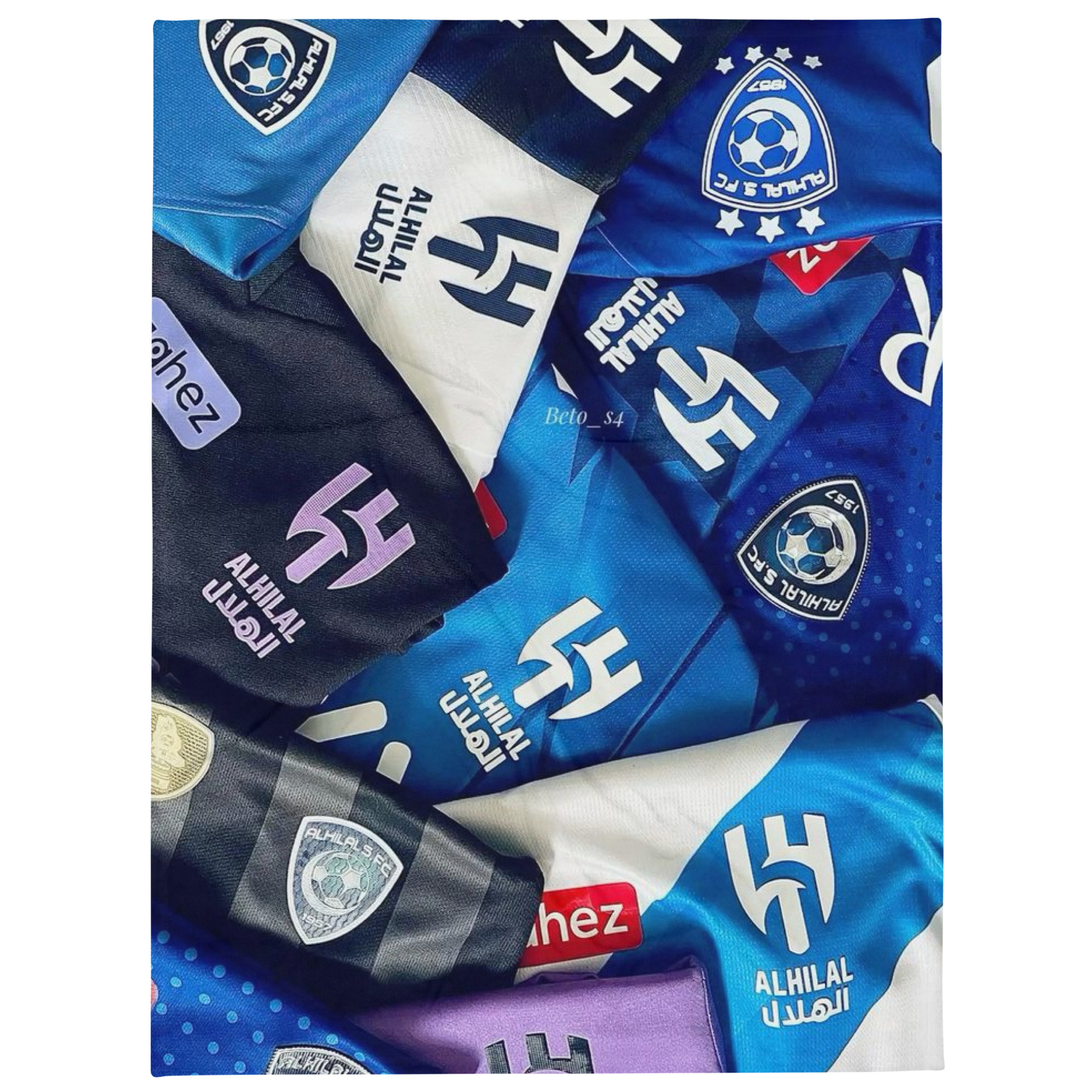 Al Hilal Saudi Club Blue Power All-In-One Throw Blanket – Football Fan Gift - Image 2