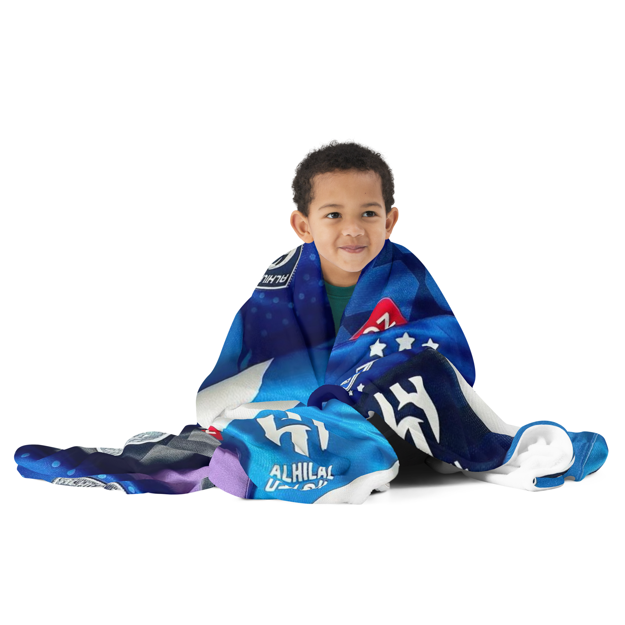 Al Hilal Saudi Club Blue Power All-In-One Throw Blanket – Football Fan Gift - Image 7